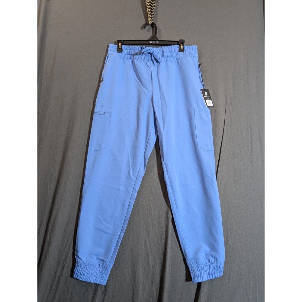 Jaanuu Scrub Pants Cargo‎ Womens Size Medium Color Baby Blue